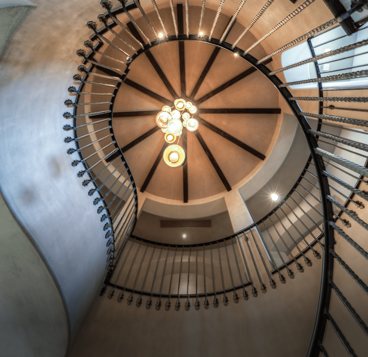 Elegant circular staircase design