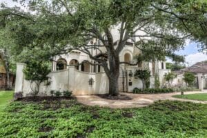 Elegant home with arched windows