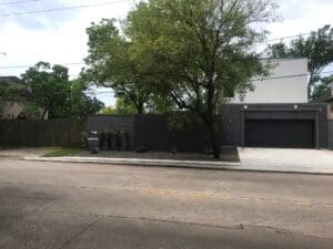Contemporary home exterior with garage
